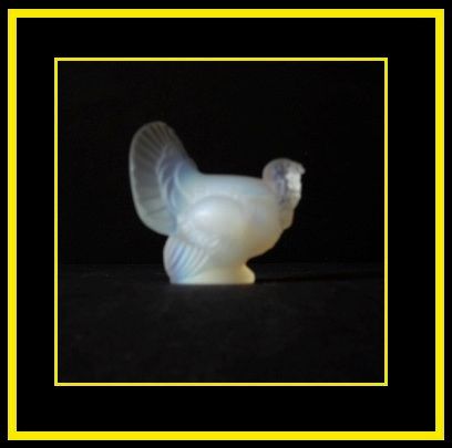 Sabino Opalescent Crystal Glass Turkey Figurine Sabino Opalescent Crystal Glass Turkey Figurine
