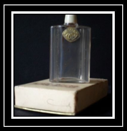 Heliotrope Boxed Perfume Bottle by Coty With Original Label by Rene Lalique Heliotrope Boxed Perfume Bottle by Coty With Original Label by Rene Lalique