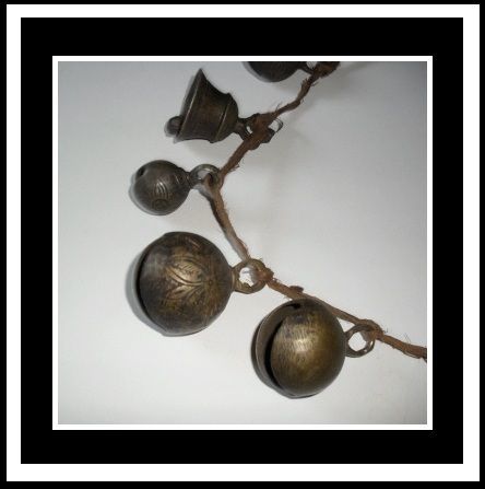 Very Rare Antique Tibetan Shaman Ngakpa Bronze Tiger & Temple Bells. c18th – c19th Very Rare Antique Tibetan Shaman Ngakpa Bronze Tiger & Temple Bells. c18th – c19th