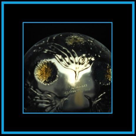 Large French Opalescent Glass Bowl 'Sea Urchins' by Sabino, Paris France. Signed Large French Opalescent Glass Bowl 'Sea Urchins' by Sabino, Paris France. Signed