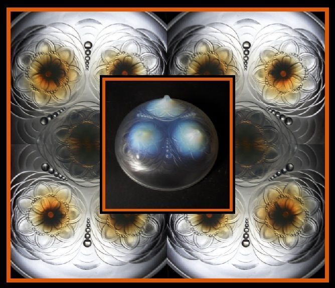 Rare 1930s French Art Deco Opalescent Glass Bowl by Sabino Rare 1930s French Art Deco Opalescent Glass Bowl by Sabino
