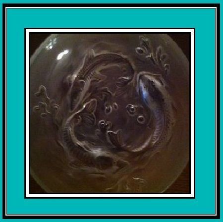Scarce Art Deco Glass Bowl by Verlys France. Les Goujons pattern c1930s. Scarce Art Deco Glass Bowl by Verlys France. Les Goujons pattern c1930s.