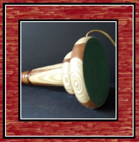 Stylish English Art Deco Lathe Turned Wooden Lamp Base Stylish English Art Deco Lathe Turned Wooden Lamp Base