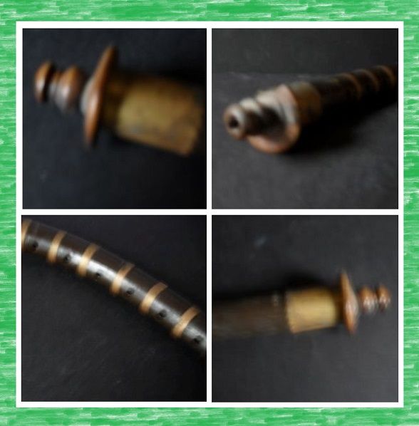 Oriental Asian Nepalese Woodwind Shehnai Shawm Musical Instrument Oriental Asian Nepalese Woodwind Shehnai Shawm Musical Instrument