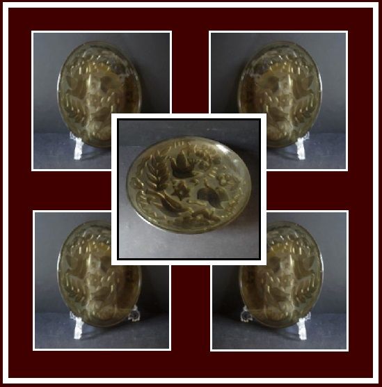 14 inch French Art Deco Press Moulded Glass Bowl by d'Avesn circa early 1930s. 14 inch French Art Deco Press Moulded Glass Bowl by d'Avesn circa early 1930s.