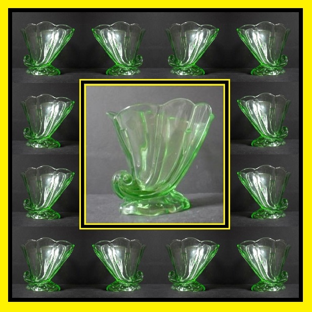1930s Czechoslovakian 1930s Art Deco Cornucopia Glass Vase by Stolzle 1930s Czechoslovakian 1930s Art Deco Cornucopia Glass Vase by Stolzle