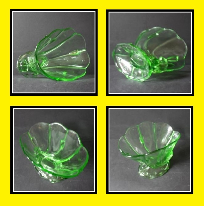1930s Czechoslovakian 1930s Art Deco Cornucopia Glass Vase by Stolzle 1930s Czechoslovakian 1930s Art Deco Cornucopia Glass Vase by Stolzle