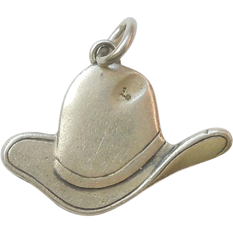 Texas Cowboy Hat Charm Haltom Sterling Silver