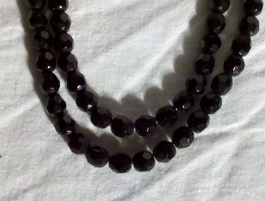 Item ID: 13 Inch Jet Black Necklace In Shop's Backroom Item ID: 13 Inch Jet Black Necklace In Shop's Backroom