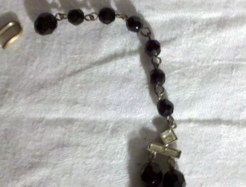 Item ID: 13 Inch Jet Black Necklace In Shop's Backroom Item ID: 13 Inch Jet Black Necklace In Shop's Backroom