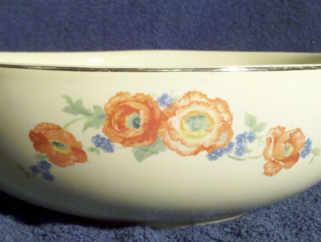 Hall Orange Poppy 9" Vegetable Bowl Hall Orange Poppy 9" Vegetable Bowl