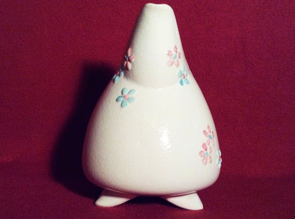 Hull 3 Footed Pitcher with Butterflies Hull 3 Footed Pitcher with Butterflies