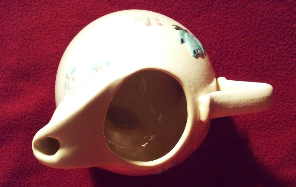 Hull 3 Footed Pitcher with Butterflies Hull 3 Footed Pitcher with Butterflies