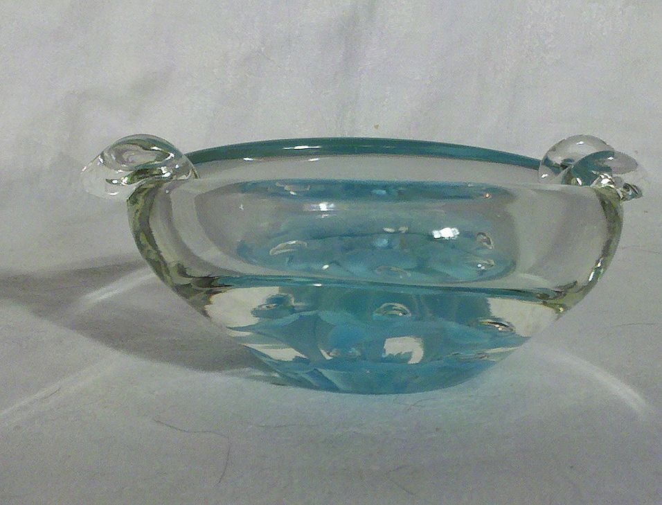 Item ID: St. Clair Ashtray Blue In Shop's Backroom Item ID: St. Clair Ashtray Blue In Shop's Backroom