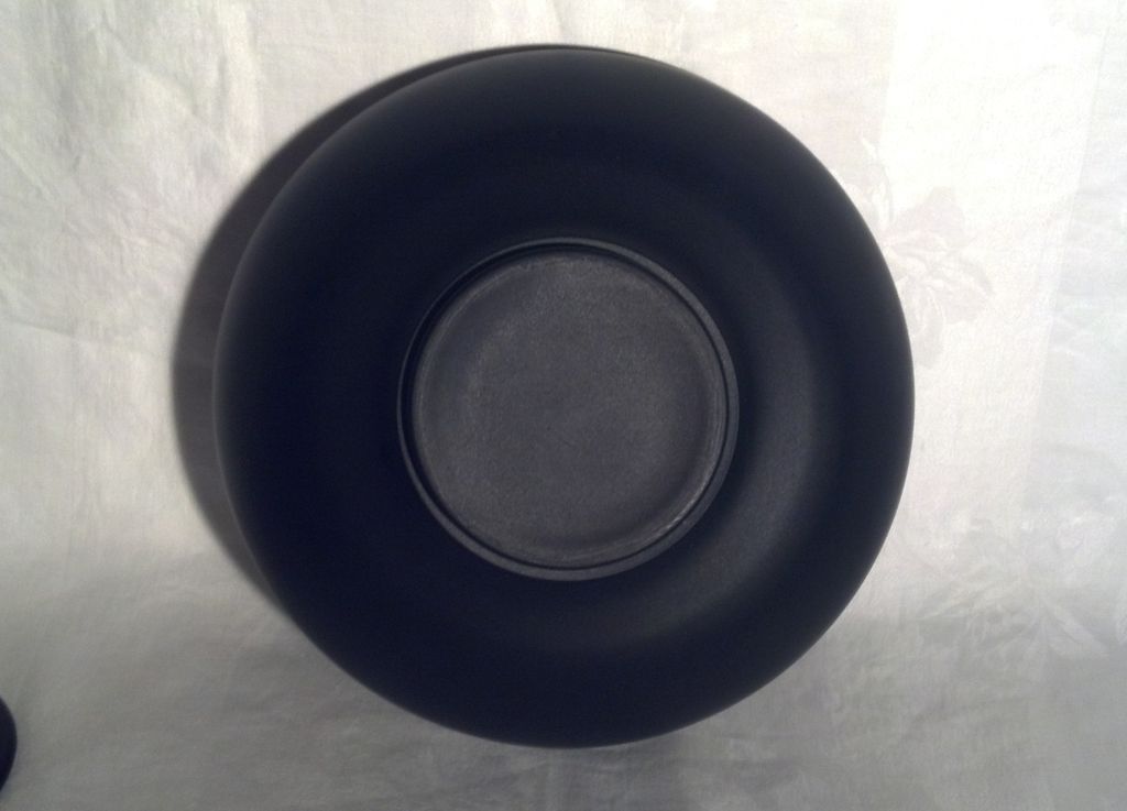 Tiffin Black Satin Console Bowl and Candle Holders Tiffin Black Satin Console Bowl and Candle Holders