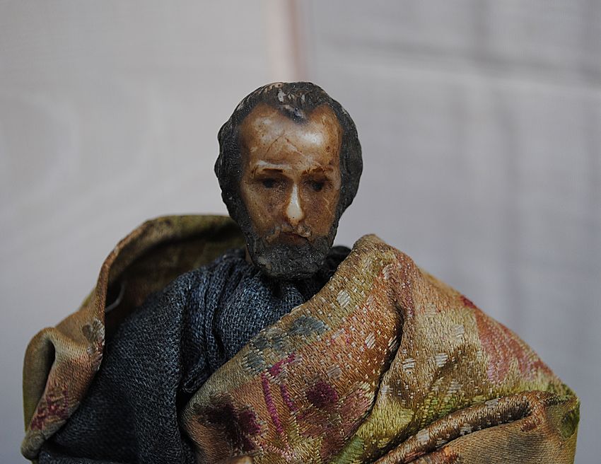 French Wax Creche Figure.....Circa 1890-1920 French Wax Creche Figure.....Circa 1890-1920
