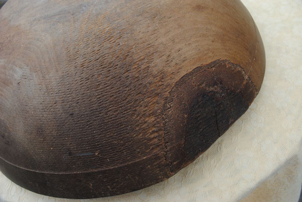 Wonderful Out-Of-Round 19th c. Wooden Farmhouse Bowl Wonderful Out-Of-Round 19th c. Wooden Farmhouse Bowl