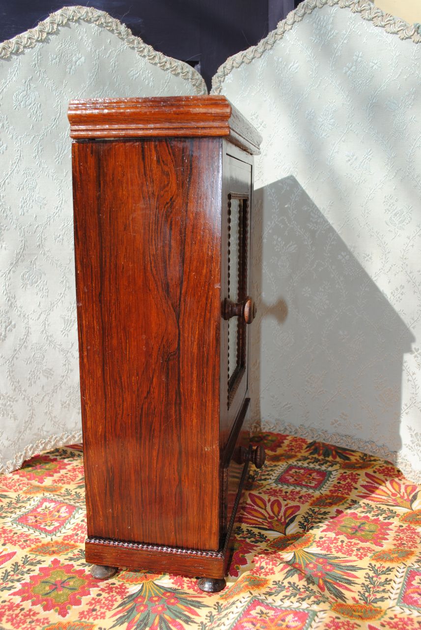 Circa 1870 French Mahogany Armoire For A Fashion or Bebe Circa 1870 French Mahogany Armoire For A Fashion or Bebe
