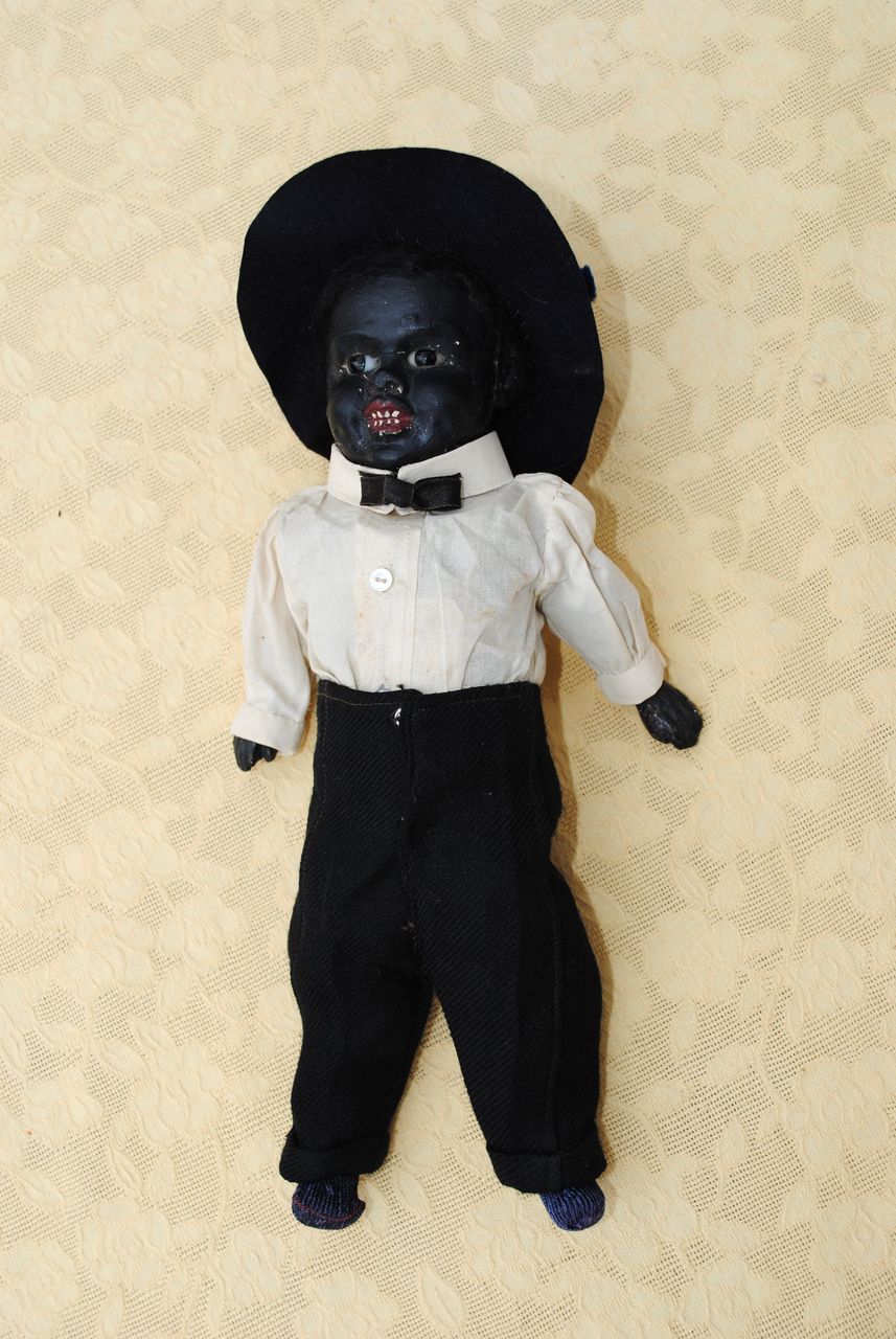 A Jaunty Fellow....German Character In Black Papier Mache A Jaunty Fellow....German Character In Black Papier Mache