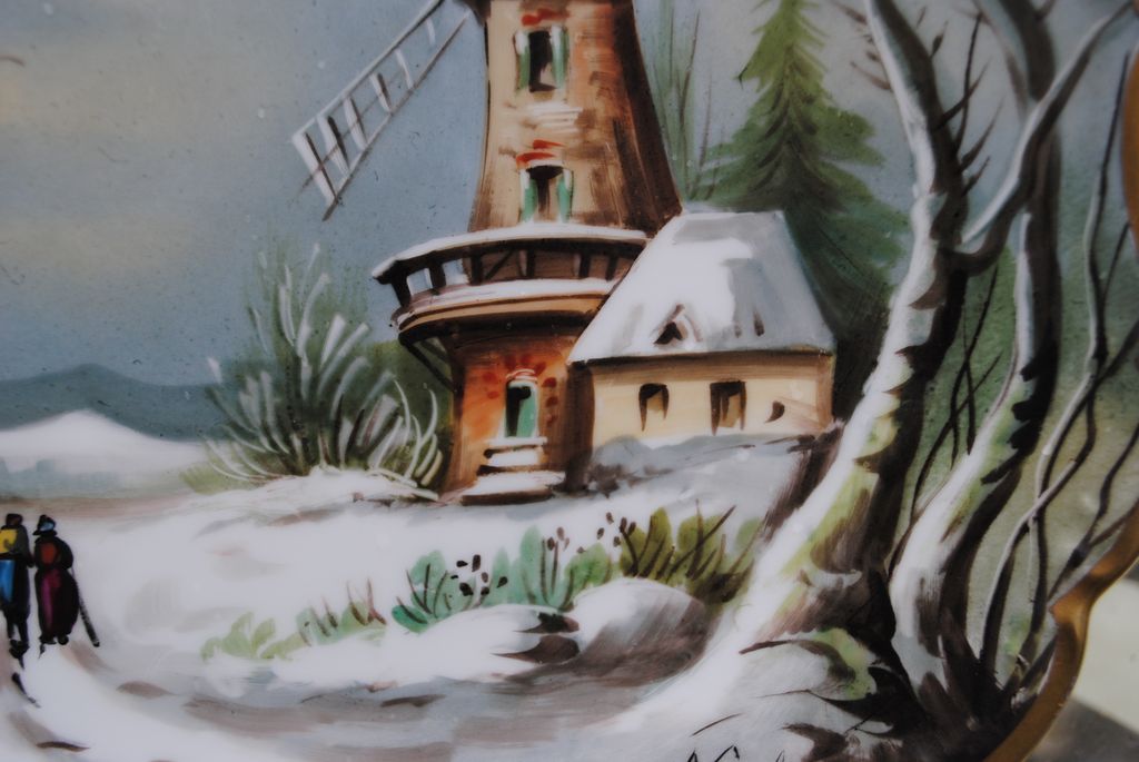 Lovely Artist Signed French Limoges Charger Lovely Artist Signed French Limoges Charger