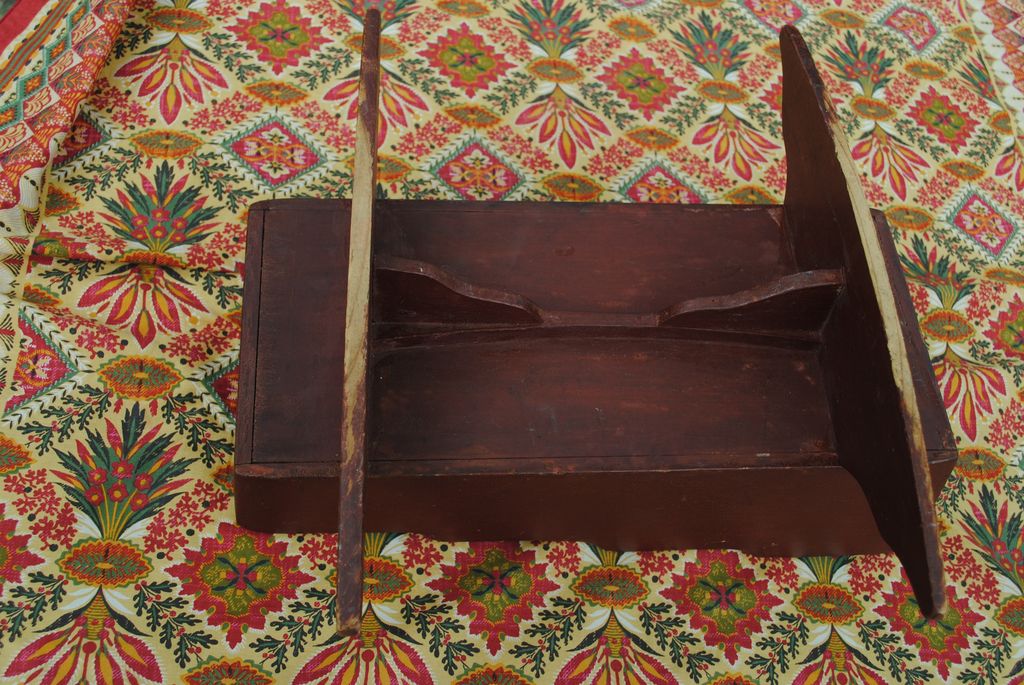 Wonderful Old Red Crackle Finish Doll Cradle...Vermont...19thc. Wonderful Old Red Crackle Finish Doll Cradle...Vermont...19thc.