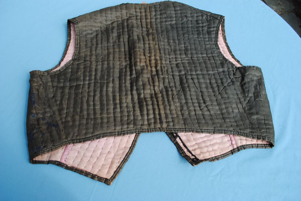 19th c. Man's Quilted Silk Vest 19th c. Man's Quilted Silk Vest
