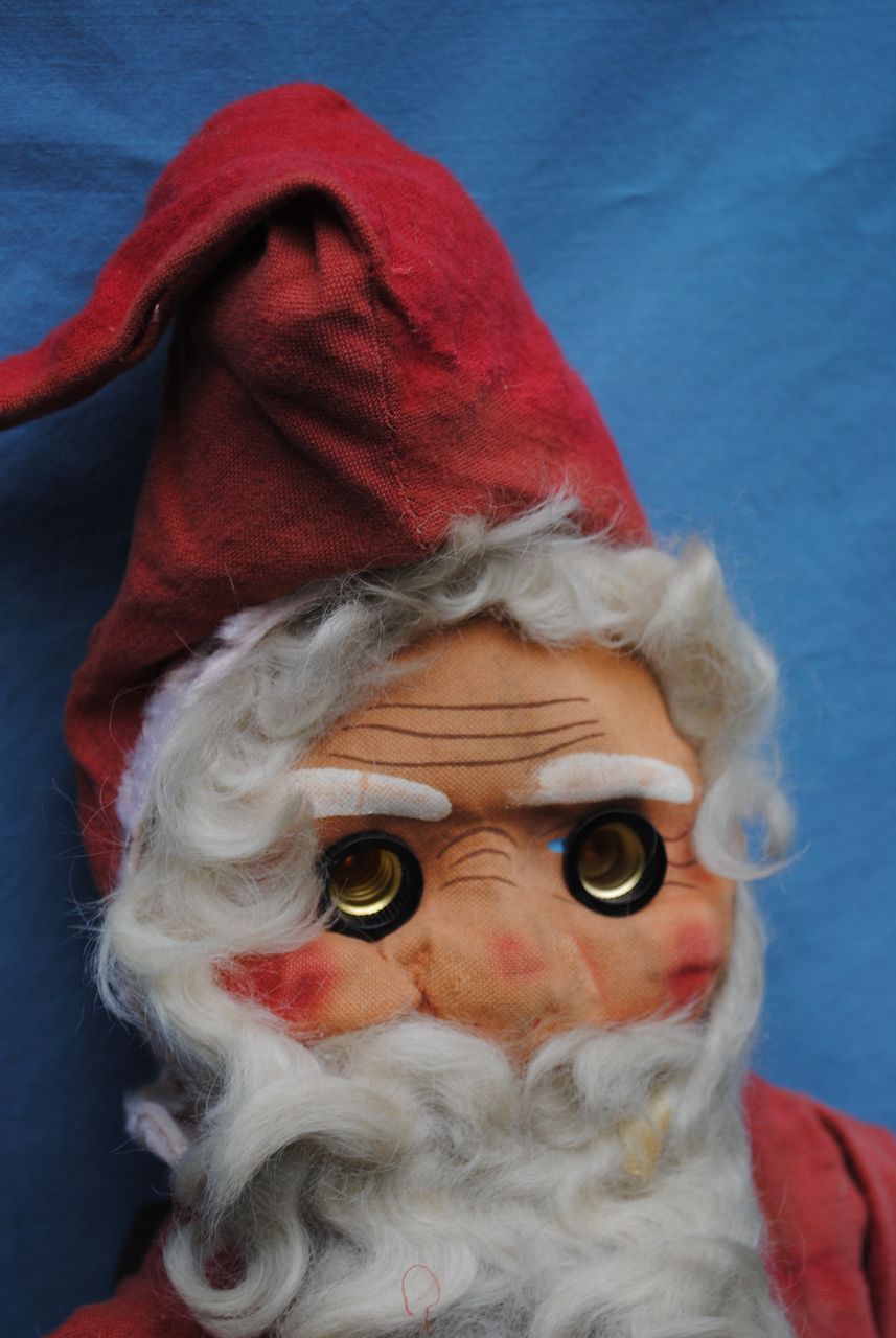 Vintage, Early 20th c. Santa With Electric Light Eyes...Ho Ho Ho Vintage, Early 20th c. Santa With Electric Light Eyes...Ho Ho Ho