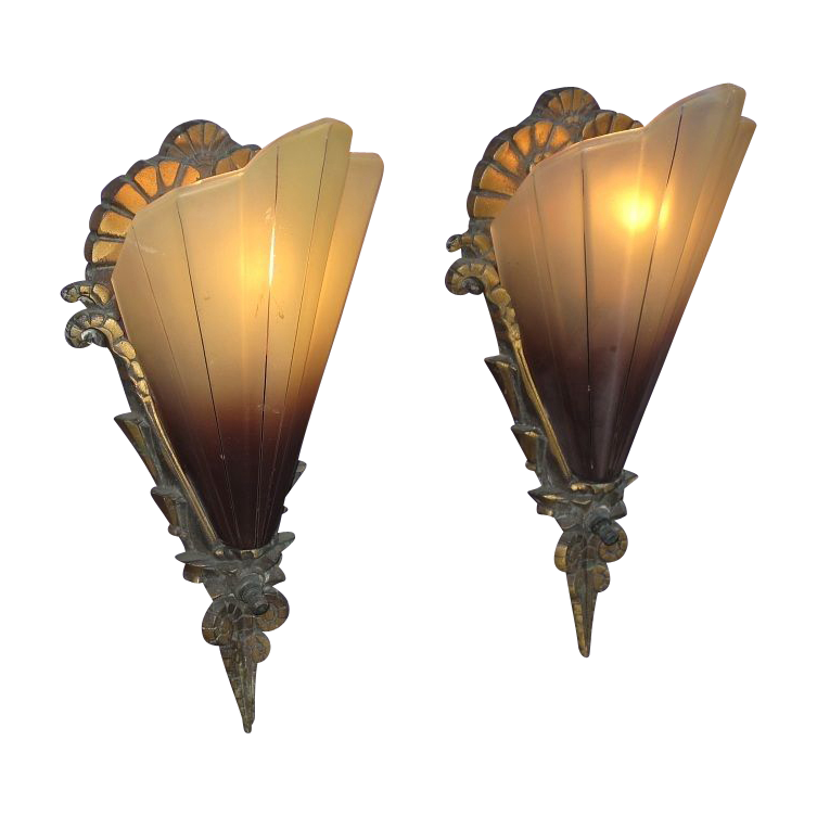 brown sconces