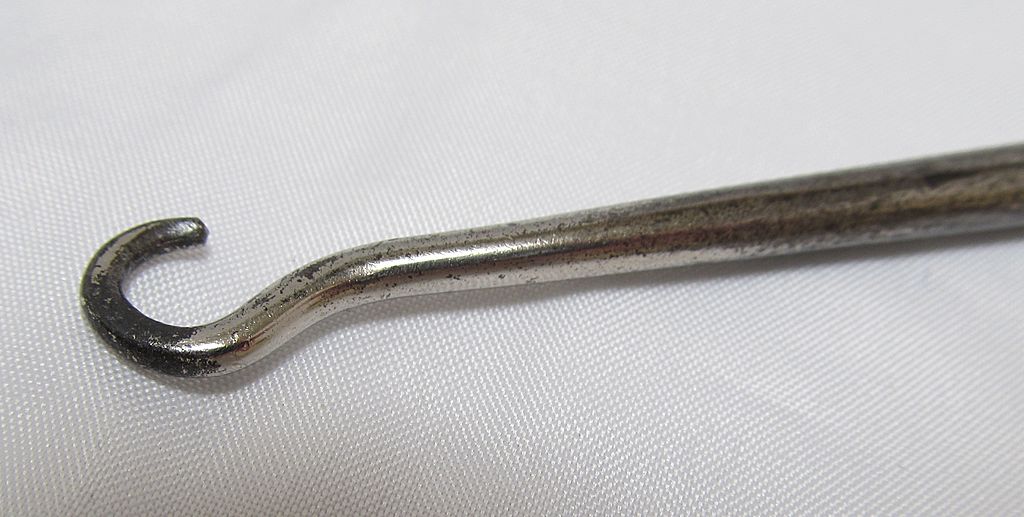 Antique Button Hook Sterling English Putti Antique Button Hook Sterling English Putti