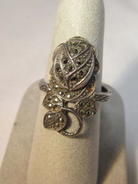 Old Marquisette Sterling Ring