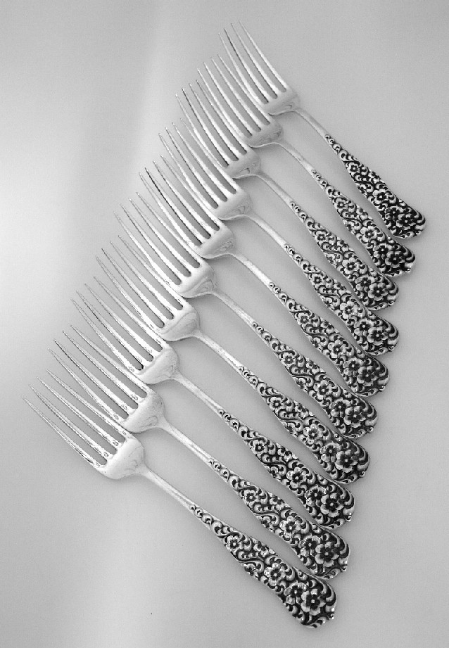 Rococo Regular Forks Set Of 10 Dominick & Haff Rococo Regular Forks Set Of 10 Dominick & Haff