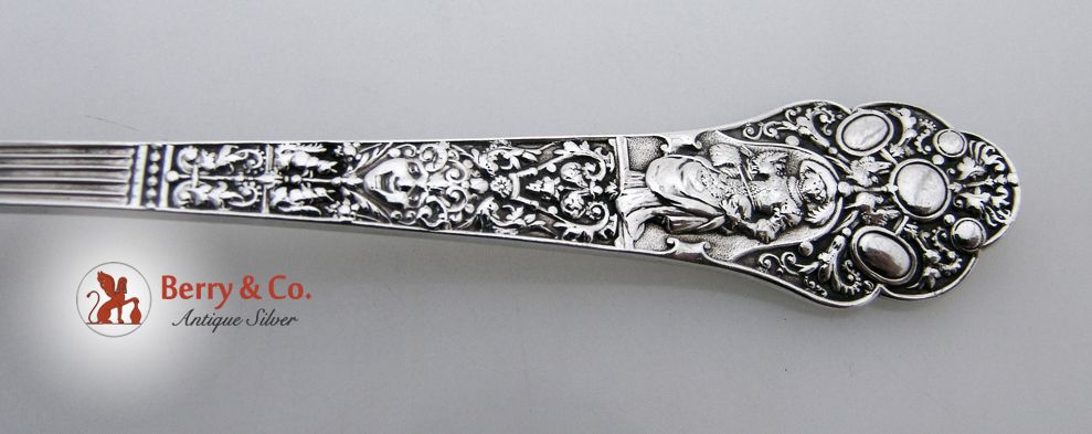 Old Medici Berry Spoon Sterling Silver Gorham 1880 Old Medici Berry Spoon Sterling Silver Gorham 1880