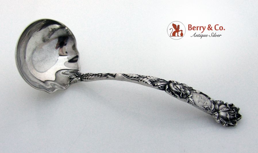 Bridal Rose Sauce Ladle Sterling Silver Alvin 1903 Bridal Rose Sauce Ladle Sterling Silver Alvin 1903