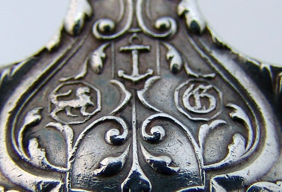 Florentine Gorham Salad Serving Spoon Sterling Silver 1901 No Mono Florentine Gorham Salad Serving Spoon Sterling Silver 1901 No Mono