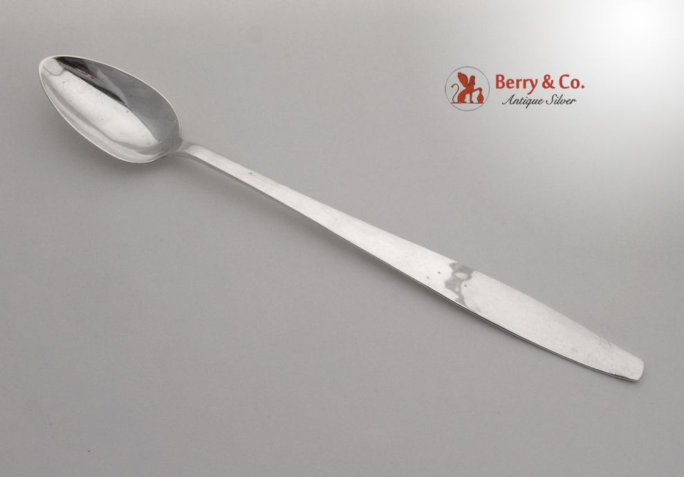 Sterling Silver Bar Spoon Handmade Hammered Allan Adler 1950 from