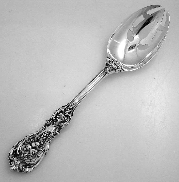 Francis I Sterling Silver Pierced Tablespoon Old Mark Reed & Barton Francis I Sterling Silver Pierced Tablespoon Old Mark Reed & Barton