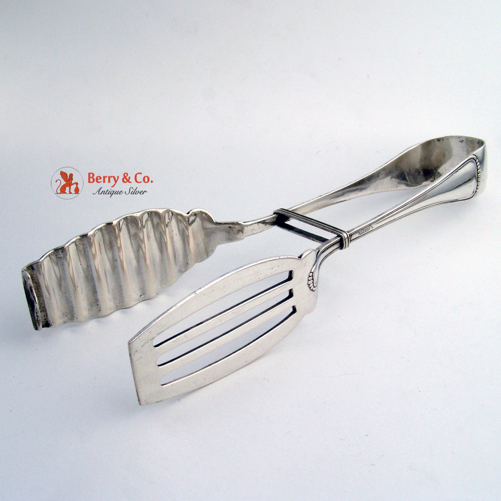 Buccellati Milano Asparagus Tongs 800 Silver from