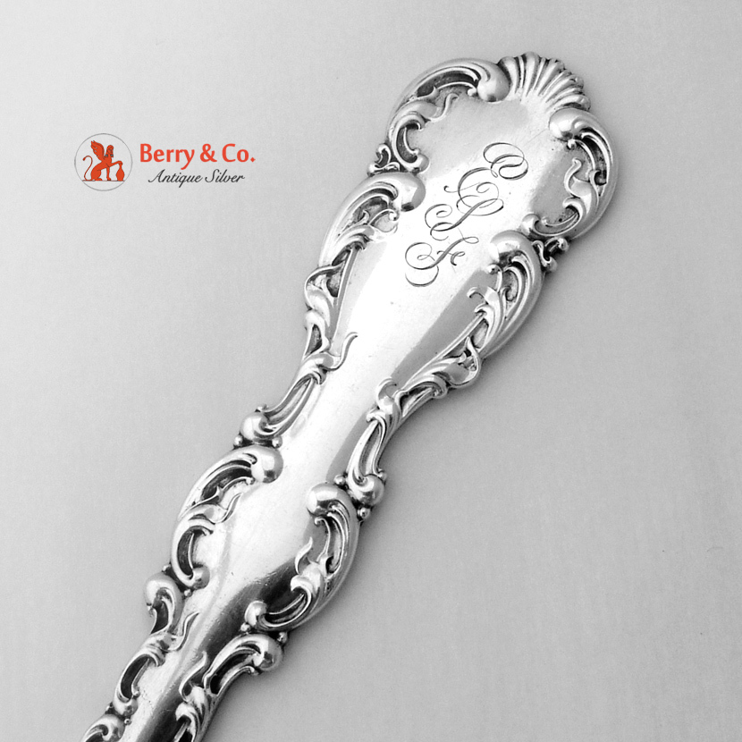 Louis XV Ice Cream Slice Whiting Sterling Silver 1891 Louis XV Ice Cream Slice Whiting Sterling Silver 1891