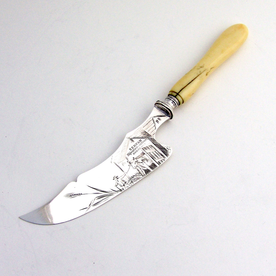 cheese 950 Knife Debain Engraving  from  knife French  Cheese Alphone First french Figuram