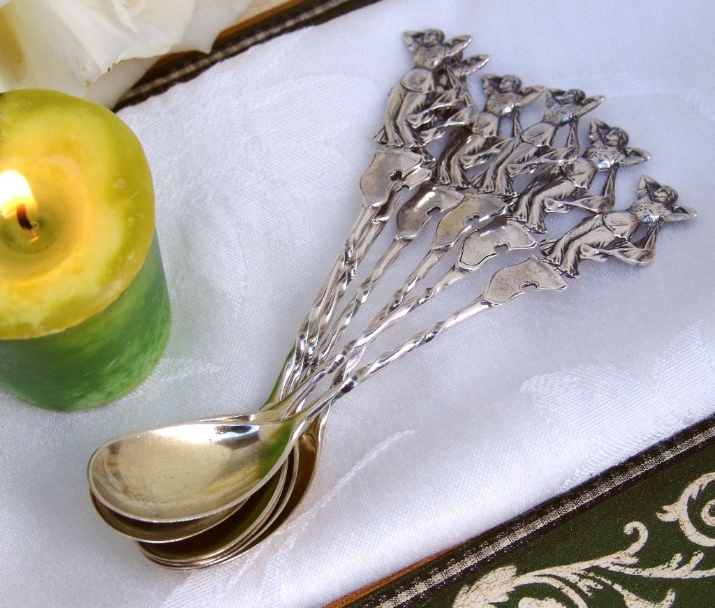 Irish Silver Egg Spoons
