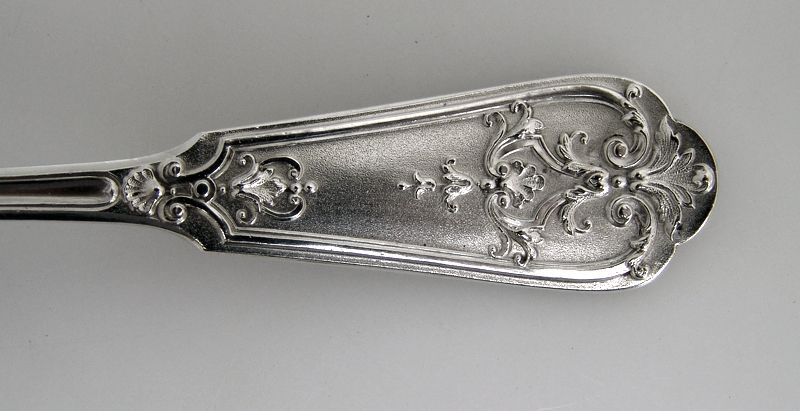 Bruckamnn Ornate Serving Spoon 800 Standard Silver 1890 Bruckamnn Ornate Serving Spoon 800 Standard Silver 1890