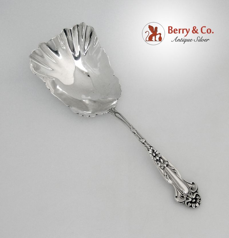 Cracker Spoon Huge Daisy Blackinton Sterling Silver 1904 No Monograms Cracker Spoon Huge Daisy Blackinton Sterling Silver 1904 No Monograms