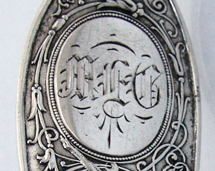 Arabesque Pastry Server Whiting Sterling Silver 1875 Arabesque Pastry Server Whiting Sterling Silver 1875