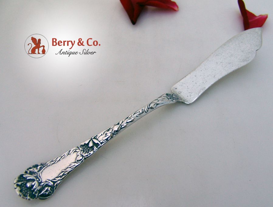 Poppy Master Butter Knife Gorham 1902 Sterling SIlver no Monogram Poppy Master Butter Knife Gorham 1902 Sterling SIlver no Monogram