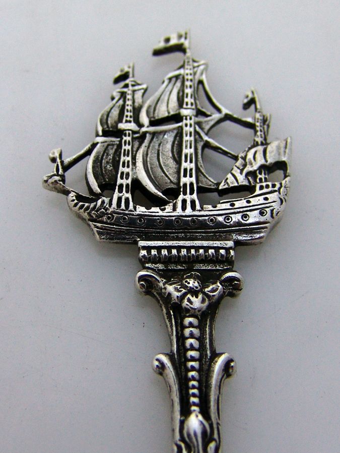 Flying Dutchman Figural Serving Fork 833 Silver 1927 Flying Dutchman Figural Serving Fork 833 Silver 1927