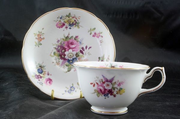 HAMMERSLEY Bone China Cup & Saucer featuring FLOWERS HAMMERSLEY Bone China Cup & Saucer featuring FLOWERS
