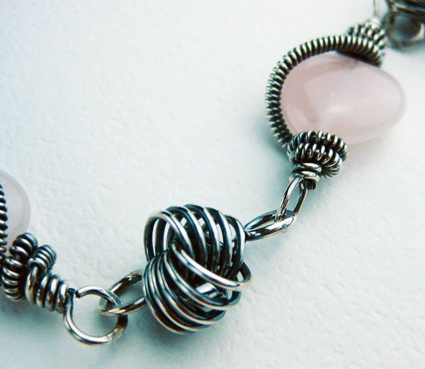 Sterling Silver FILLED Rose Quartz Heart Necklace Sterling Silver FILLED Rose Quartz Heart Necklace