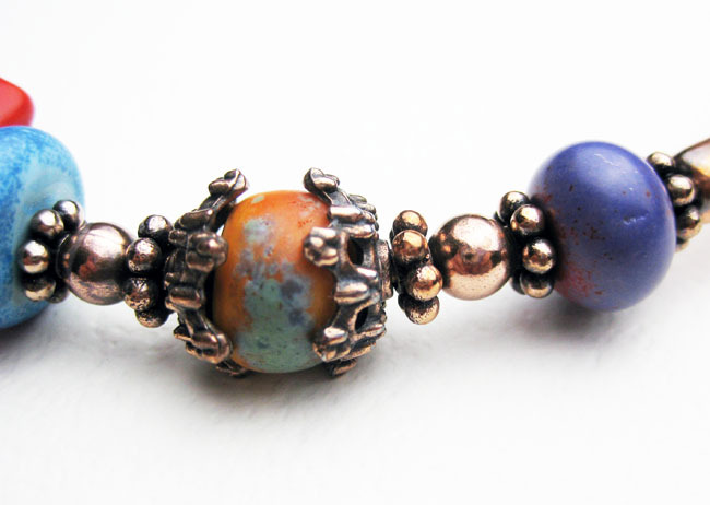 Copper Artisan Lampwork Choker Copper Artisan Lampwork Choker