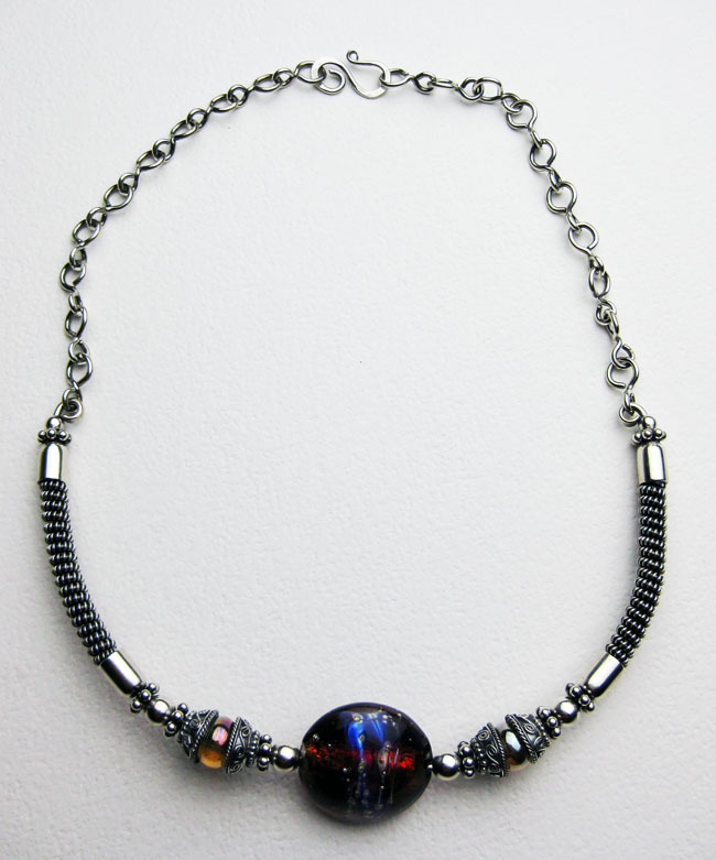 Sterling Silver Star Fire Choker Sterling Silver Star Fire Choker
