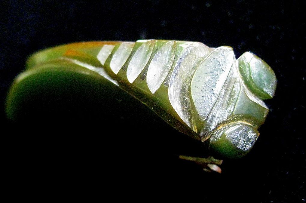 Vintage Carved Bakelite Cicada Brooch / Fur Clip Art Deco Egyptian Revival Vintage Carved Bakelite Cicada Brooch / Fur Clip Art Deco Egyptian Revival
